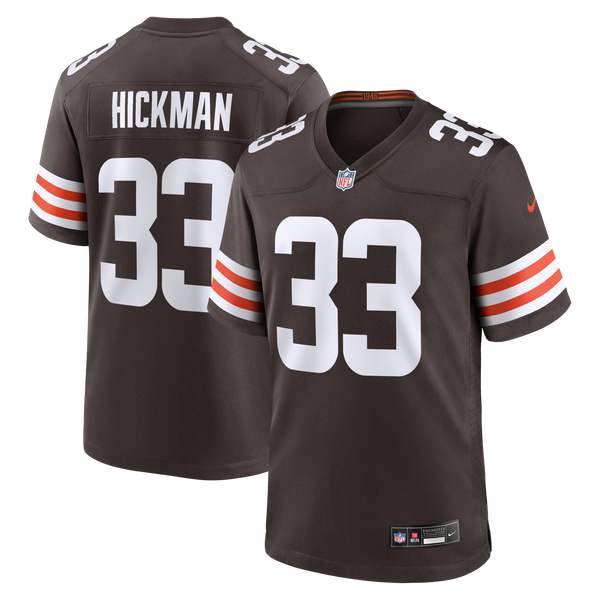 Cleveland Browns Ronnie Hickman Nike Brown Team Game Jersey
