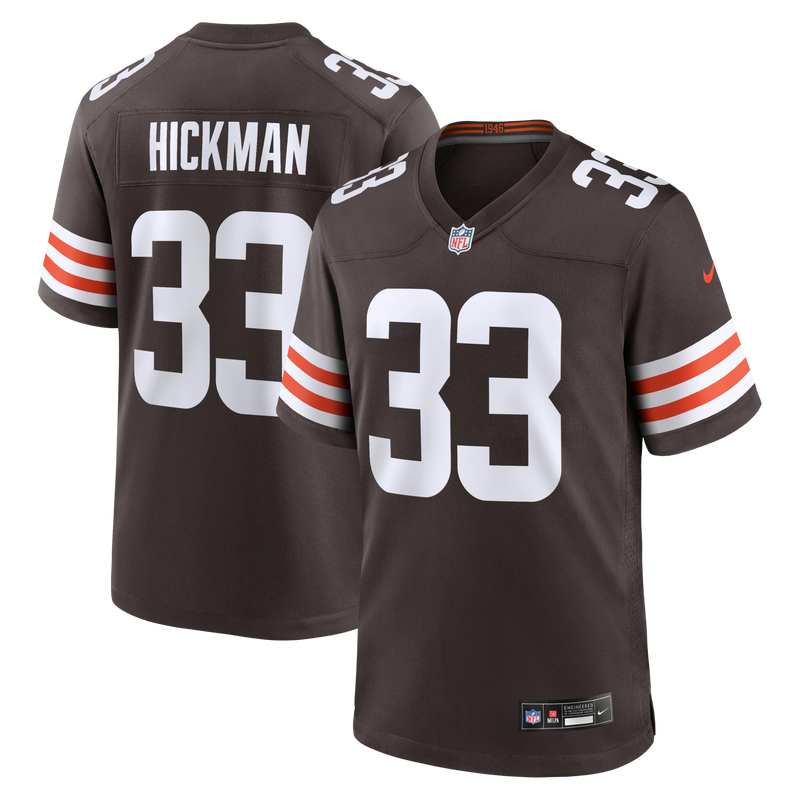 Cleveland Browns Ronnie Hickman Nike Brown Team Game Jersey