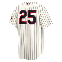 Minnesota Twins Byron Buxton Nike Cream 2026 Field of Dreams Stadium Jersey