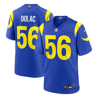 Los Angeles Rams Shaun Dolac Nike Royal Team Game Jersey