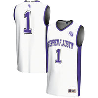 Stephen F Austin Lumberjacks GameDay Greats #1 Basketball Jersey - White