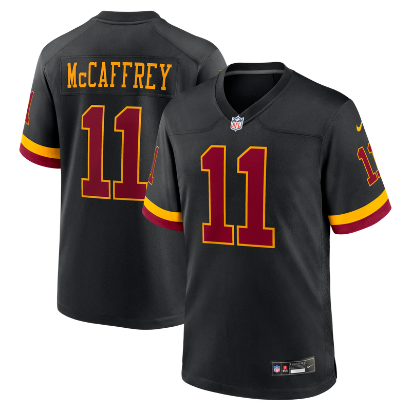 Washington Commanders Luke McCaffrey Nike Black Hail Raiser Alternate Game Jersey