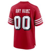 San Francisco 49ers Nike Scarlet 80th Anniversary Alternate Custom Game Jersey