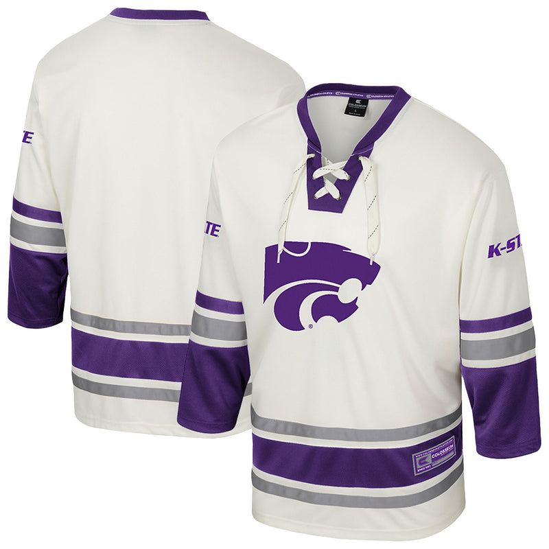 Kansas State Wildcats Colosseum Puck Proud Fashion Hockey Jersey - Cream