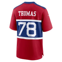 New York Giants Andrew Thomas Nike Century Red Alternate Player Game Jersey