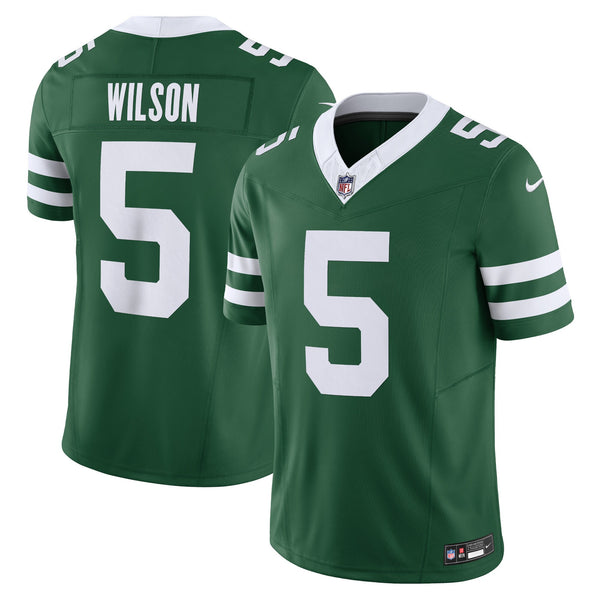 New York Jets Garrett Wilson Nike Legacy Green Vapor F.U.S.E. Limited Jersey