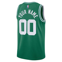 Boston Celtics Nike Icon Edition Swingman Jersey - Kelly Green - Custom