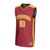 #80 USC Trojans GameDay Greats Lightweight Collegiate Basketball Fashion Jersey - Cardinal
