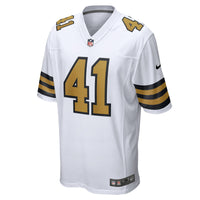 New Orleans Saints Alvin Kamara Nike White Alternate Game Jersey