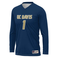 UC Davis Aggies GameDay Greats Lightweight Collegiate Volleyball Fashion Jersey - Navy