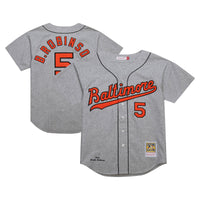 Baltimore Orioles Brooks Robinson Mitchell & Ness Gray Cooperstown Collection 1966 Authentic Jersey