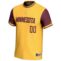 Minnesota Golden Gophers GameDay Greats NIL Pick-A-Player Lightweight Softball Jersey - Gold