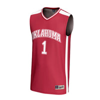 #1 Oklahoma Sooners GameDay Greats Lightweight Collegiate Basketball Fashion Jersey - Crimson