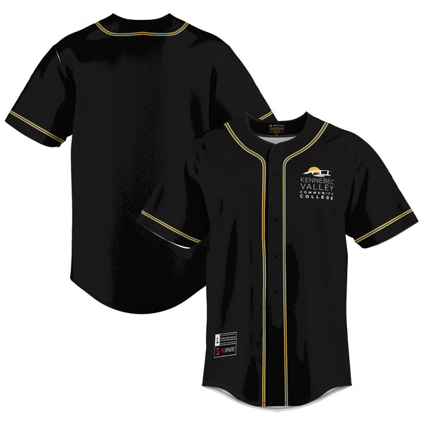 Kennebec Valley Community College GameDay Greats Lightweight Baseball Jersey - Black