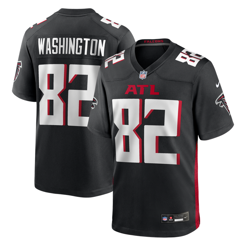Atlanta Falcons Casey Washington Nike Black Team Game Jersey