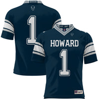 #1 Howard Bison GameDay Greats Endzone Football Jersey - Navy