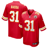 Kansas City Chiefs Jeffrey Bassa Nike Red Team Game Jersey