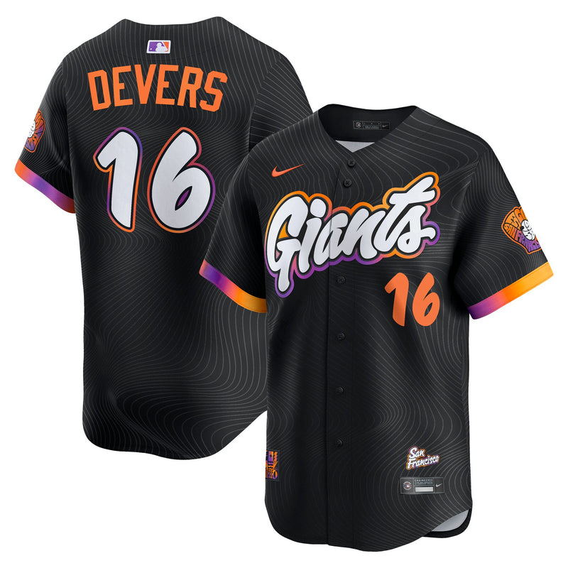 San Francisco Giants Rafael Devers Nike Black 2025 City Connect Limited Player Jersey