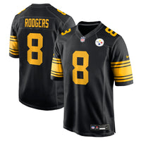Pittsburgh Steelers Aaron Rodgers Nike Black Alternate Game Jersey