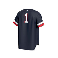 #1 UConn Huskies GameDay Greats Lightweight Collegiate Baseball Fashion Jersey - Navy