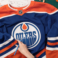 Edmonton Oilers Fanatics Royal Home Authentic Pro Custom Jersey