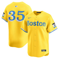 Boston Red Sox Garrett Crochet Nike Gold Alternate Limited Jersey