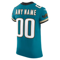 Jacksonville Jaguars Nike Teal Alternate Vapor F.U.S.E. Elite Custom Jersey