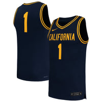 #1 Cal Bears Nike Replica Basketball Jersey - Navy