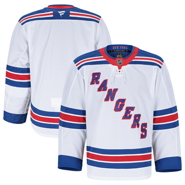 New York Rangers Fanatics White Away Authentic Pro Jersey
