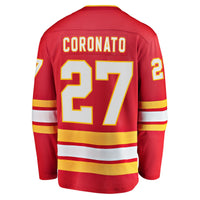 Calgary Flames Matt Coronato Fanatics Red Home Breakaway Jersey