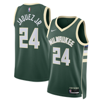 Milwaukee Bucks Nike Icon Edition Swingman Jersey - Hunter Green - Jaime Jaquez Jr. -