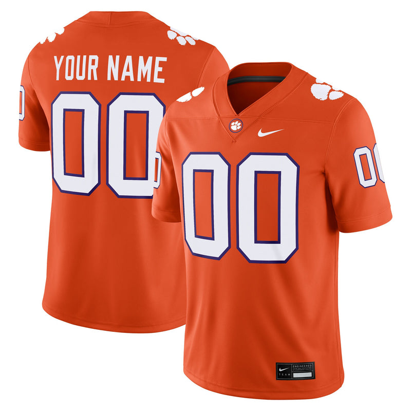 Clemson Tigers Nike Custom Football Game Jersey - Orange