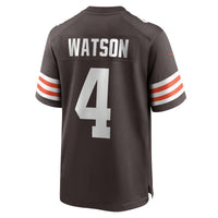 Cleveland Browns Deshaun Watson Nike Brown Game Jersey