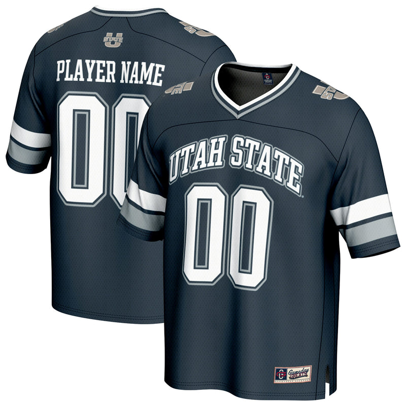 Utah State Aggies GameDay Greats NIL Pick-A-Player Football Fashion Jersey - Navy
