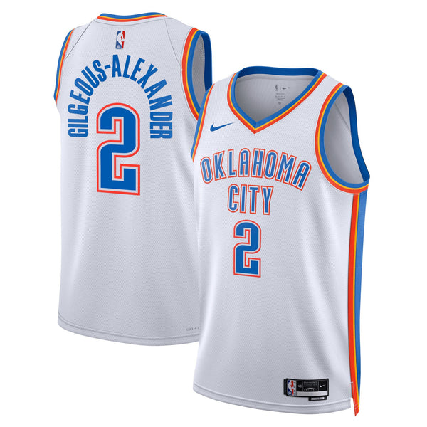 Oklahoma City Thunder Nike Association Edition Swingman Jersey - White - Shai Gilgeous-Alexander