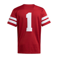 #1 Nebraska Huskers adidas Premier Jersey - Scarlet