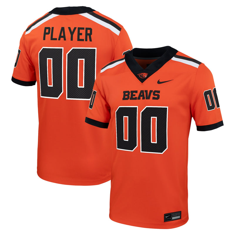 Oregon State Beavers Nike NIL Pick-A-Player Football Game Jersey - Orange