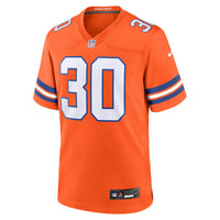 Denver Broncos Terrell Davis Nike Orange Retired Player Alternate Game Jersey