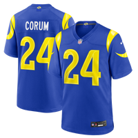 Los Angeles Rams Blake Corum Nike Royal Game Jersey