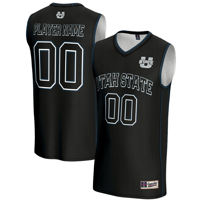 Utah State Aggies GameDay Greats NIL Pick-A-Player Lightweight Basketball Jersey - Black