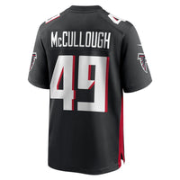 Atlanta Falcons Liam McCullough Nike Black Team Game Jersey