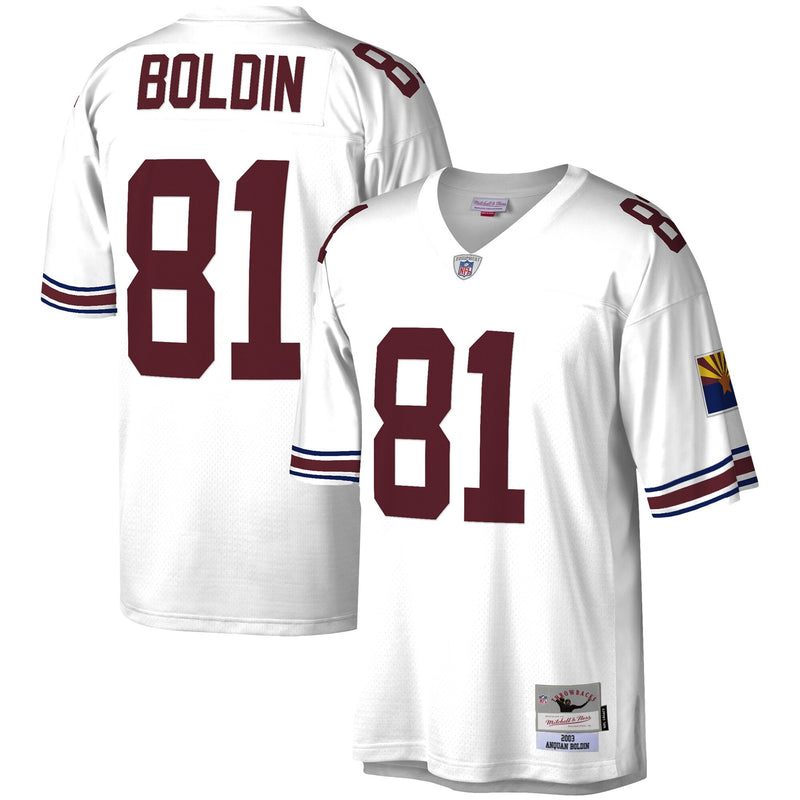 Arizona Cardinals Anquan Boldin Mitchell & Ness White Legacy Replica Jersey