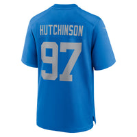 Detroit Lions Aidan Hutchinson Nike Blue Alternate Game Jersey