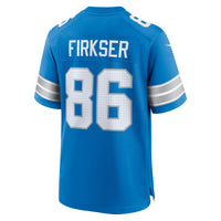 Detroit Lions Anthony Firkser Nike Blue Team Game Jersey