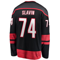Carolina Hurricanes Jaccob Slavin Fanatics Black Home Breakaway Player Jersey