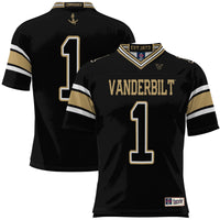 #1 Vanderbilt Commodores GameDay Greats Football Jersey - Black