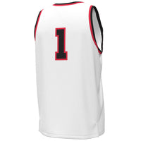 Under Armour #1 White Texas Tech Red Raiders Throwback Replica Basketball Jersey
