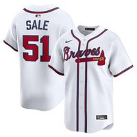 Atlanta Braves Chris Sale Nike White Home Limited Player Jersey