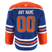 Edmonton Oilers Fanatics Royal Home Authentic Pro Custom Jersey