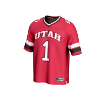#1 Utah Utes GameDay Greats Lightweight Collegiate Football Fashion Jersey - Red